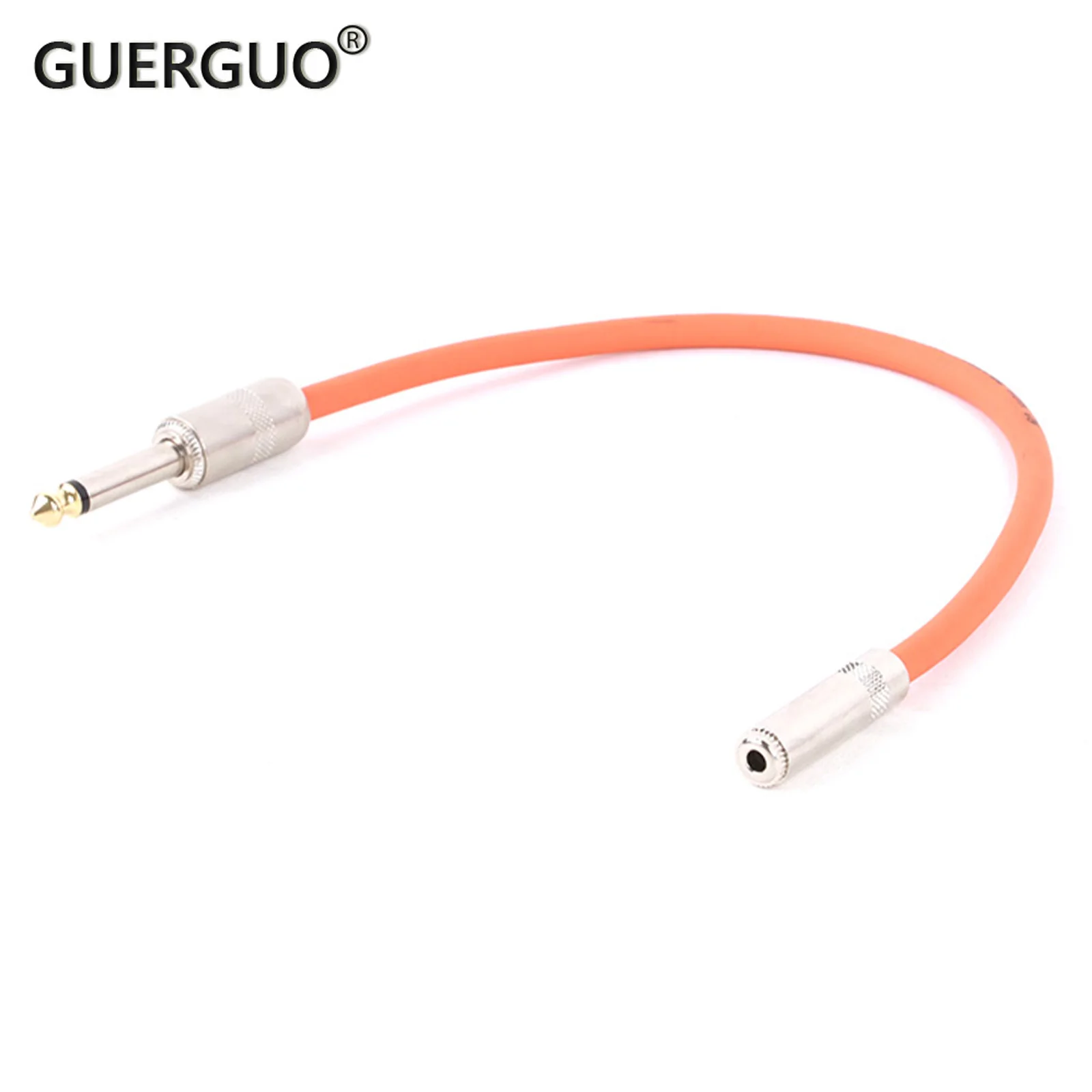 

1PCS Colorful 3.5mm Stereo TRS Female Jack to 6.35mm Mono TS Male Jack Cable For Guitar Microphones Etc 0.3M-15M