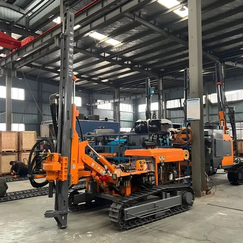 Tools Crawler Drilling Rig Machine Hot Sale Air Compressor Down-the-Hole Drill Surface DTH Drilling Rig for Marble Hard Rock