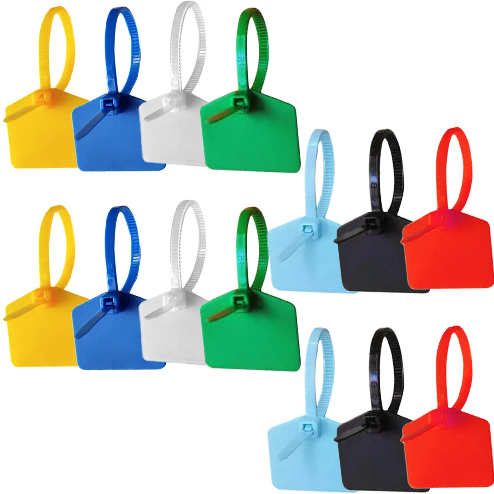 

120pcs Cable Ties Writable Labels Self Locking Nylon Wire Cord Markers for Wire Management Organizer