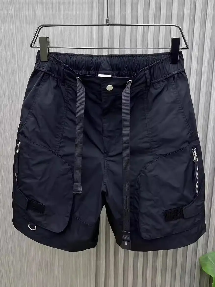 

Summer 2025 Men's Workwear orts Loose Five-ket Beach Pants Breathable Youth Faion Casual Thin Pure Color orts