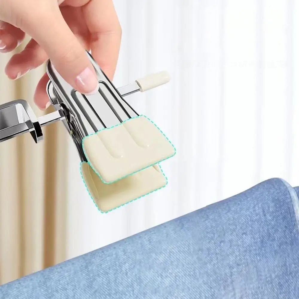 Antislip Clothes Drying Clips Clothes Pegs Boot Holders Stainless Steel Pants Clip Adjustable 360° Rotating Hat Storage Clips