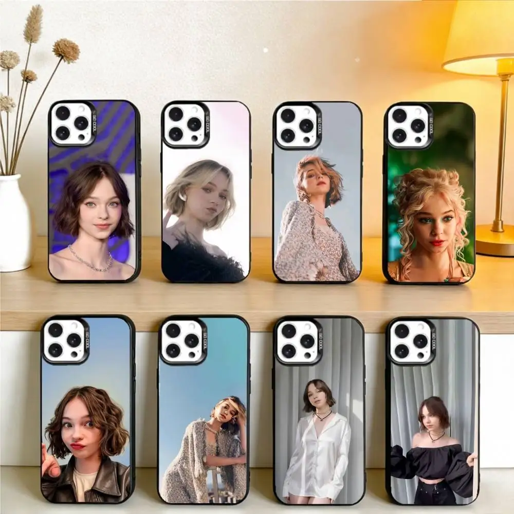 

Emma Actress M-Myers Phone Case For iPhone 16,15,14,13,12,17,Pro,MAX Black Matte Shockproof Cover