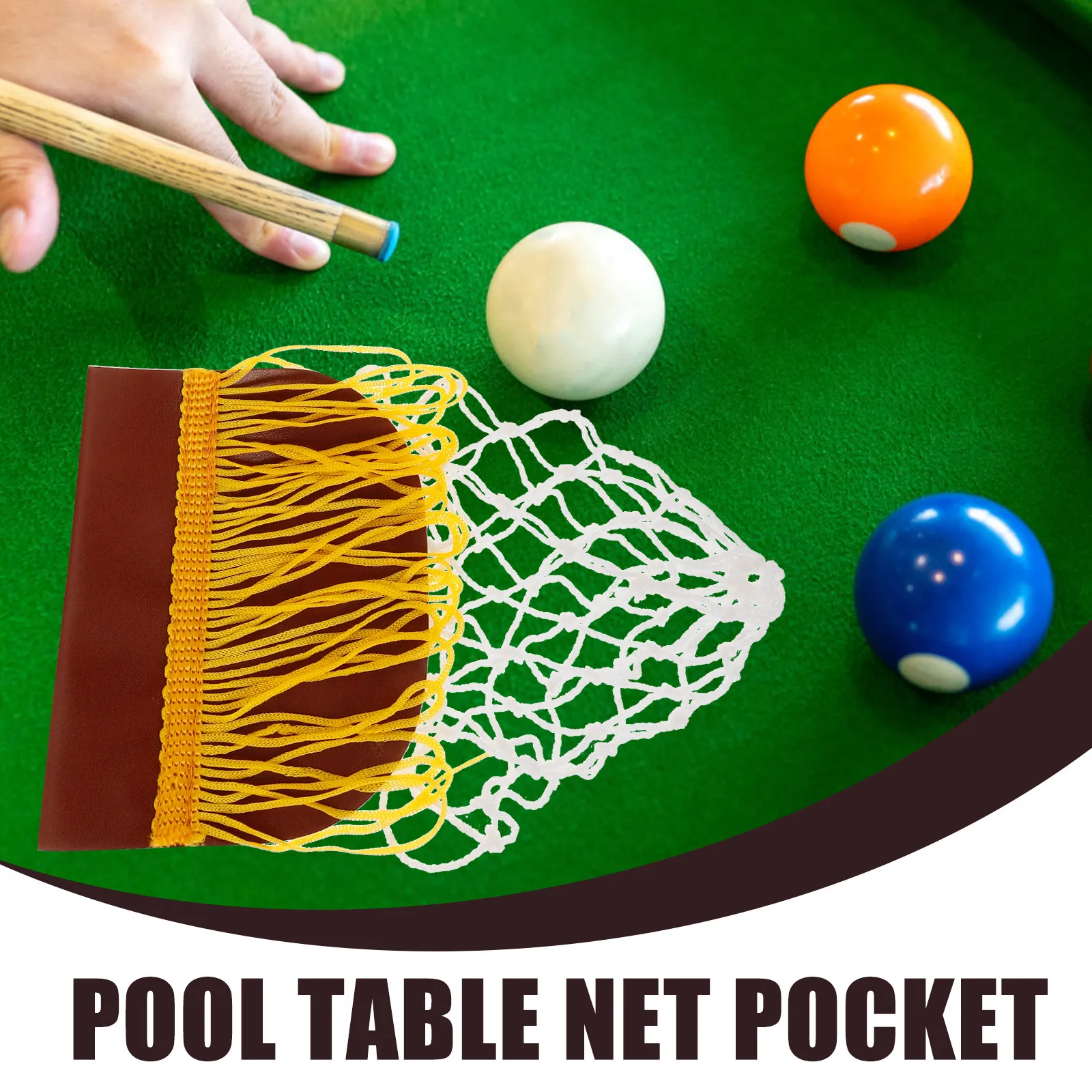 6Pcs Billiard Net Pocket for Pool Table Heavy-Duty Plastic Drop Pocket Replacement Ideal for Snooker Billiards Accessories