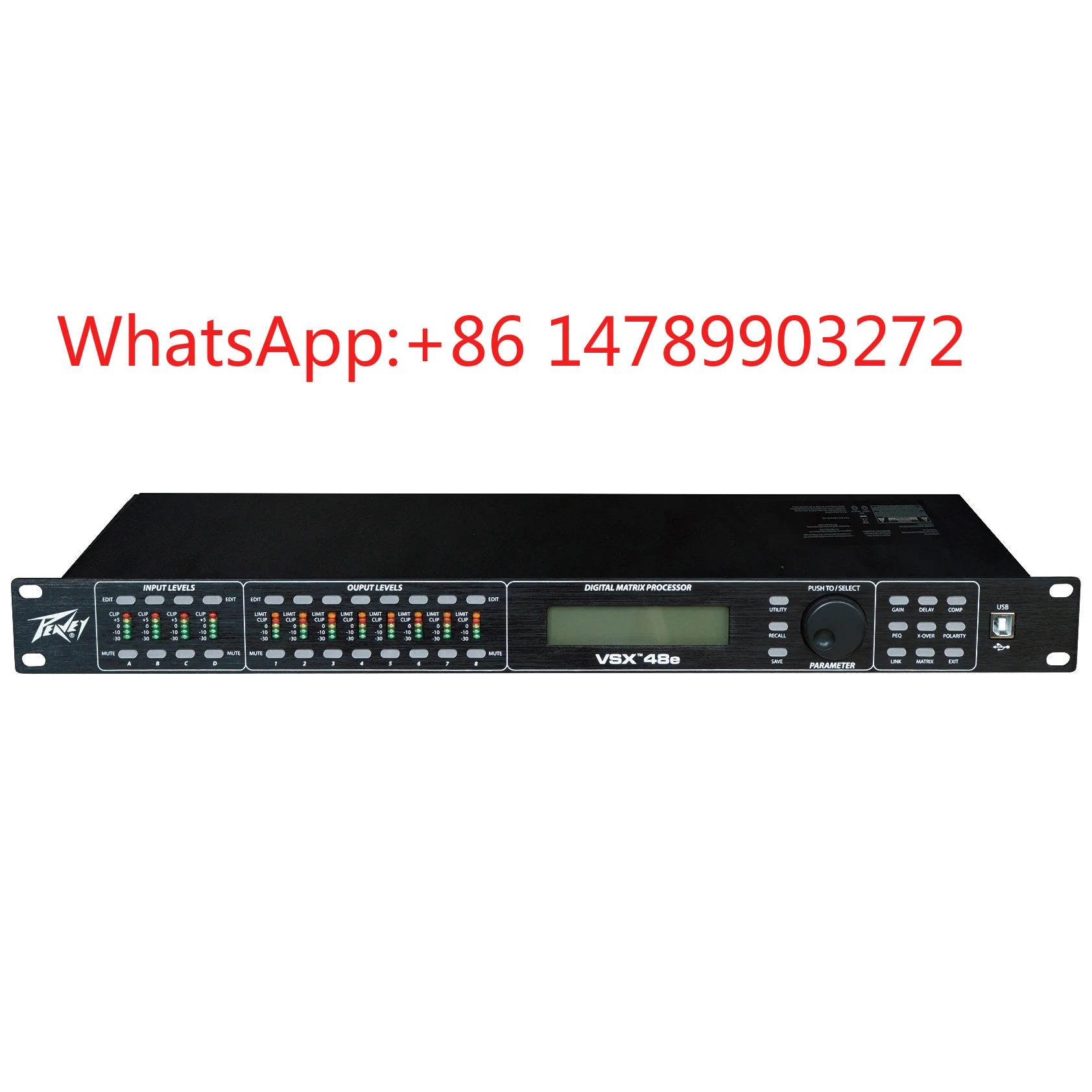 All Metal Shell Audio Processor, Stable Operation Sound Tuning Matrix for Stage Meeting Karaoke