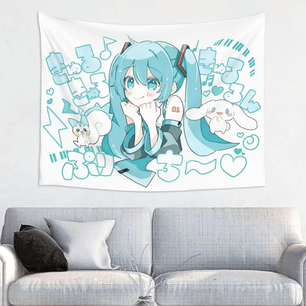 tapecaria-de-parede-anime-hatsune-miku-tapecaria-de-parede-estampada-vocaloid-girl-manta-boemia-decoracao-de-parede-pano-de-parede