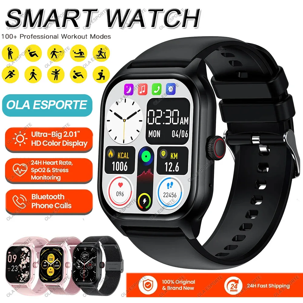 LT10 Smart Watch 2024 regalo Android Bluetooth Call Smartwatch 2024 Touch Dial Music Fitness Tracker orologi sportivi per Android IOS