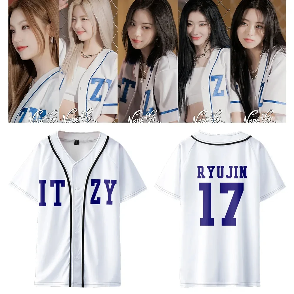 ITZY None of My Business RYUJIN YUNA Merch Jacket T-Shirt Tee Cosplay Men/Women Summer Sweatshirt Tshirt