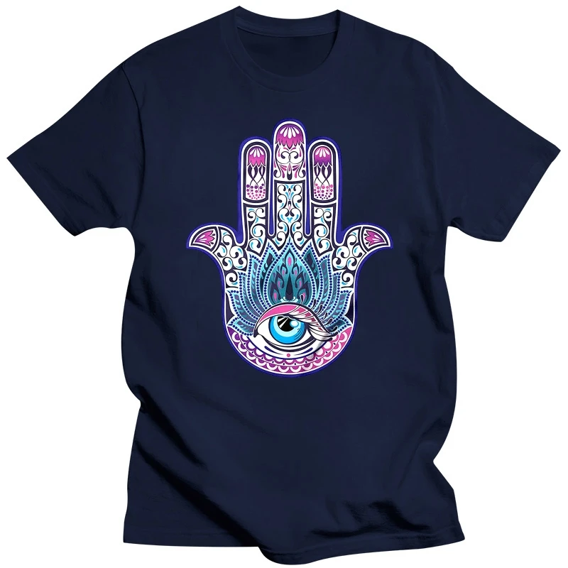 Hamsa Hand T Shirt Love Peace Animals Are Friends Boho Festival Yoga Namaste