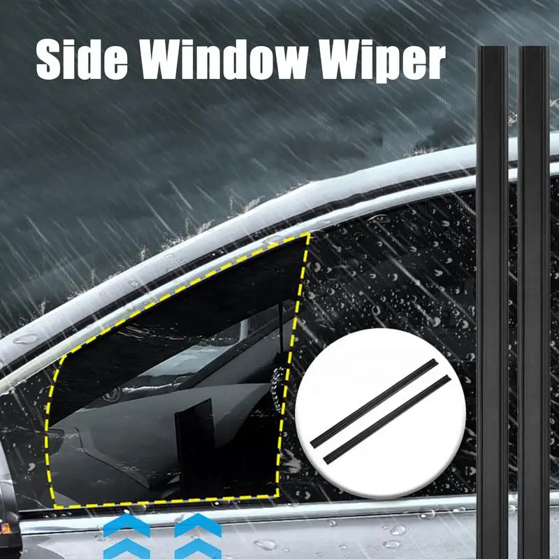 

Passenger Side Wiper Auto Side Window Wiper 2pcs Layered Design Automotive Water Mist Removal Tool For Rearview Looking-glass