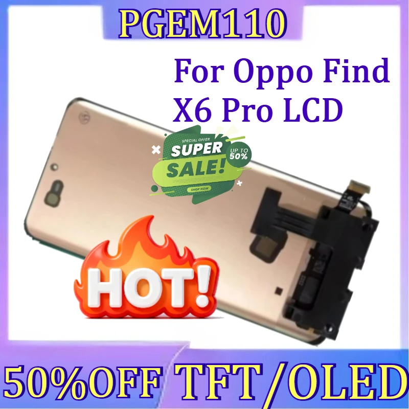 

For OPPO Find X6Pro PGEM10 LCD New TFT/OLED For Oppo Find X6 Pro LCD PGEM110 Display Screen Touch Panel Digitizer
