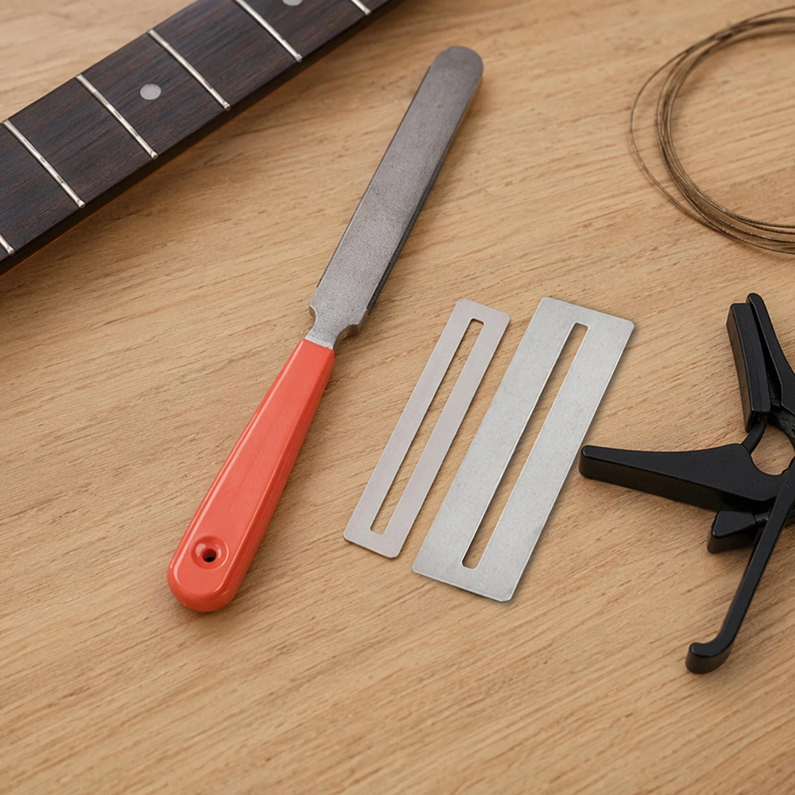 Fret End Dressing File Wear Resist Guitar File Tool Multifunctional Guitar Fret Crowning Files for Rounding Shaping Deburring