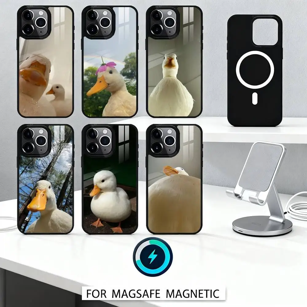 

Cute little duck Phone Case For iPhone 17,16,15,14,13,12,Pro,Max For Magsafe Magnetic Wireless Charging