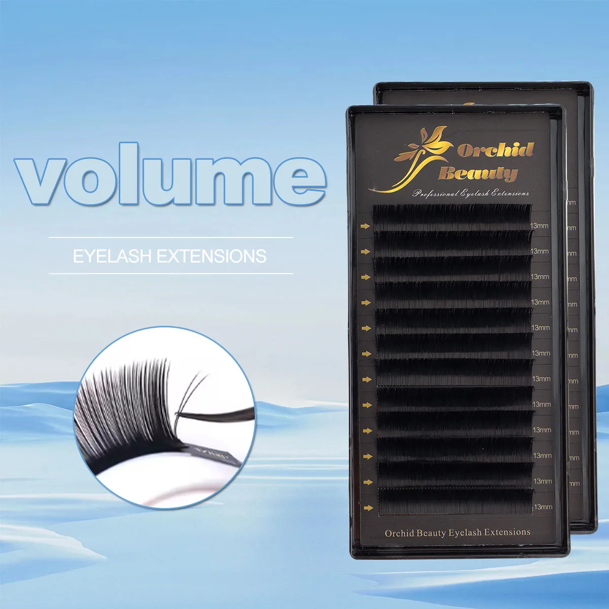 

Orchid Beauty 12Rows thickness 0.03 to 0.15 Faux mink eyelashes individual eyelash lashes soft eyelash extension False eyelash