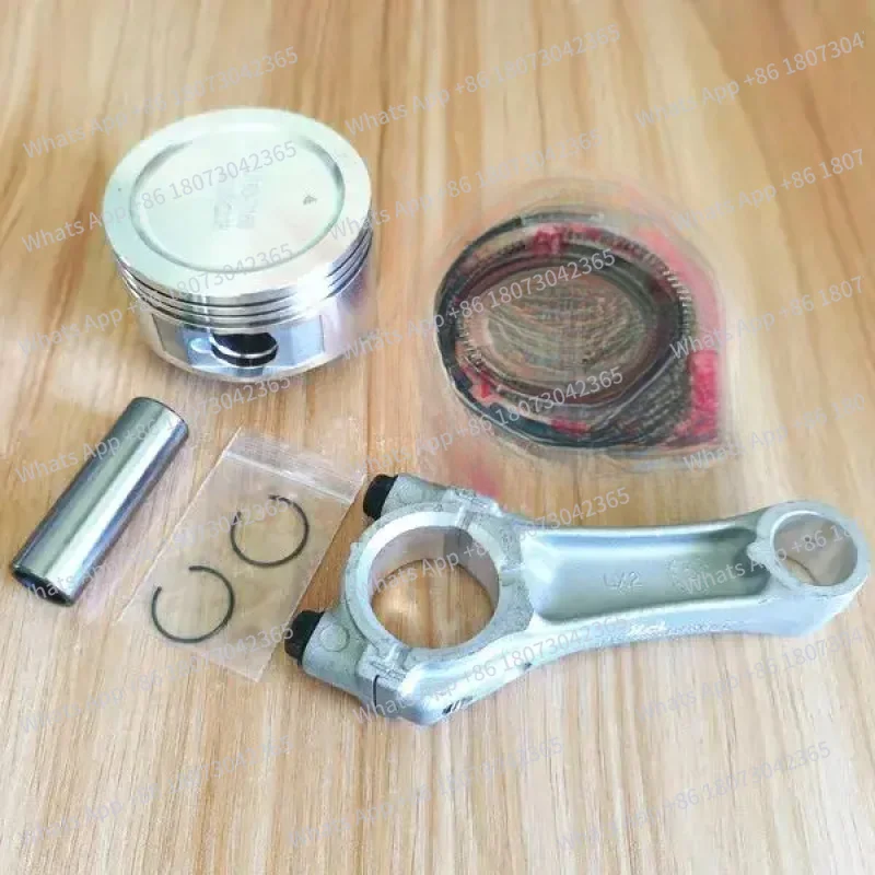 

1P70F Connecting Rod piston kit for Loncin 1P70 1P70FA 196CC engine motor gerador pump piston rings pin clips con rod