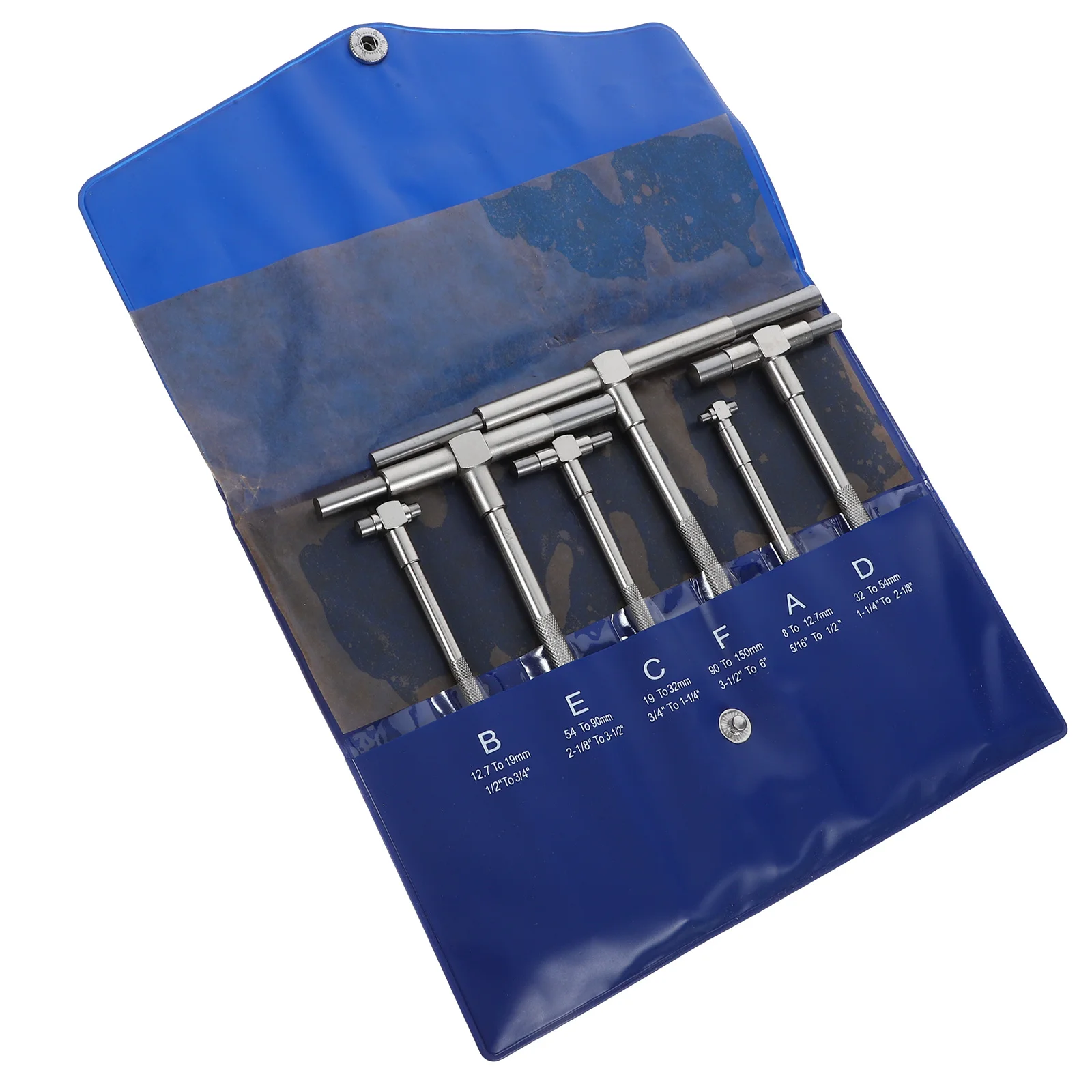 

6Pcs Precision Telescoping Gauges Stainless Steel Bore Gauge Tools for Deep Hole Slot Measuring Application Bore Gauge