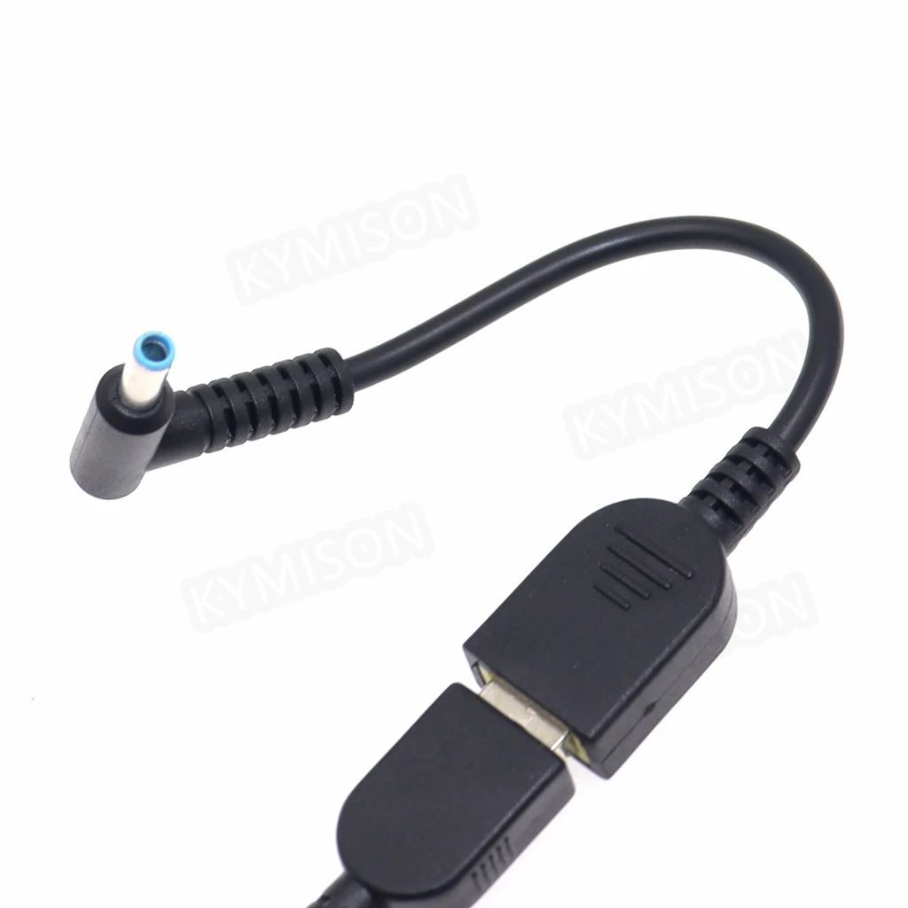 DC Square Plug Female To 4.5x3.0mm 4.5mm*0.6mm Male Power Adapter Converter Connector Cable Cord for HP Laptop Charger Adapter