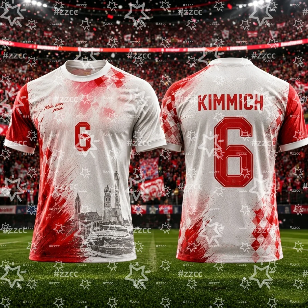 26-27 Deutsches Spieltrikot Kane, OLISE, MUSIALA Fußballtrikot Sommer Sport Herren T-Shirt Kinderbekleidung T-Shirt Y2k Damen ﻿ – Detail 4