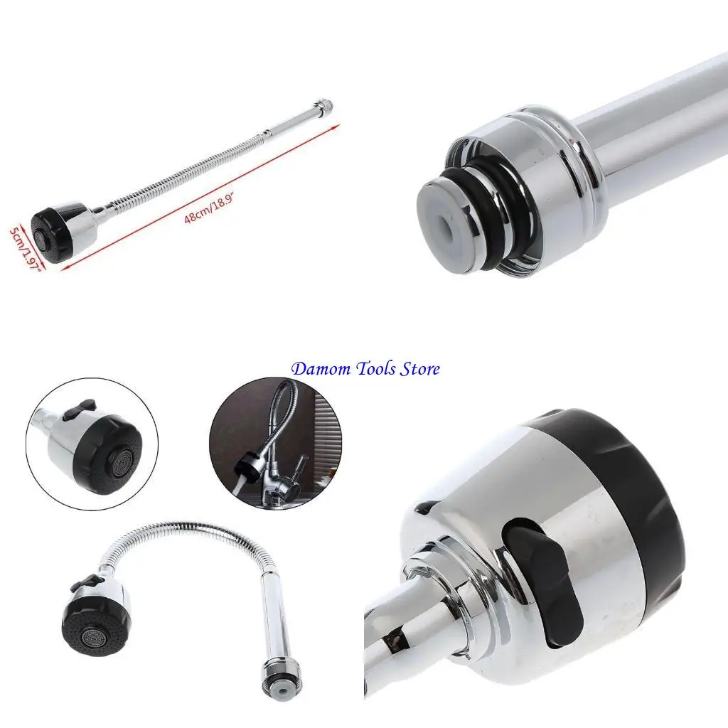 

57be Кухонный смеситель шлак с двойным отверстием воды для сплава цинка 48 см 48 см.