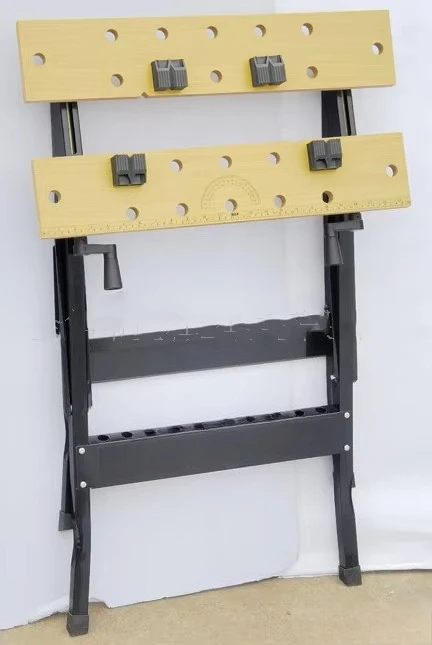 JL-WB02 Portable Folding Workbench Customizable Woodworking Table Saw Horse with Powder Coating Finish OEM Support