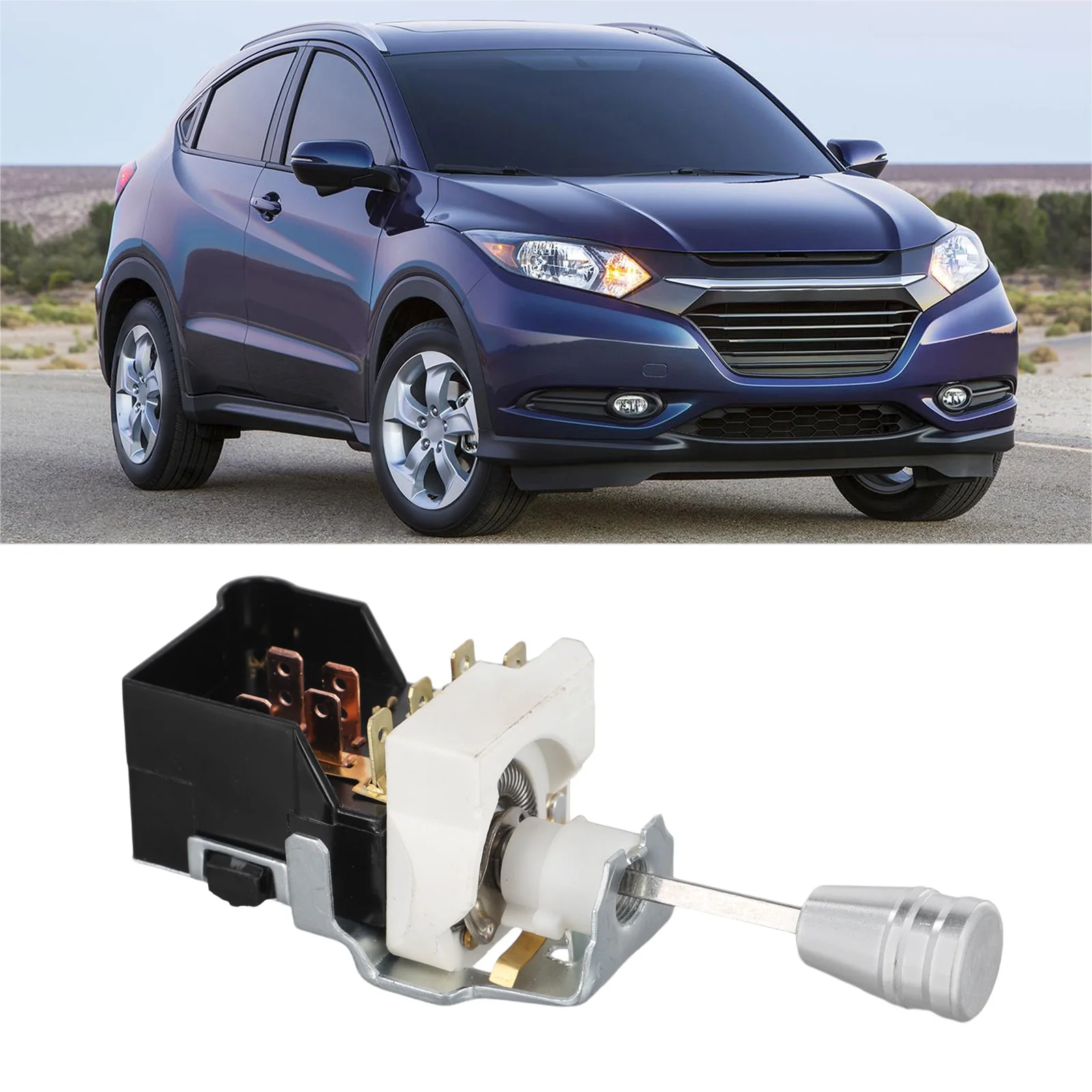 For Chevy Headlight Switch with Sleek Aluminum Knob Efficient Solution for Street Rods Quick Installation Process