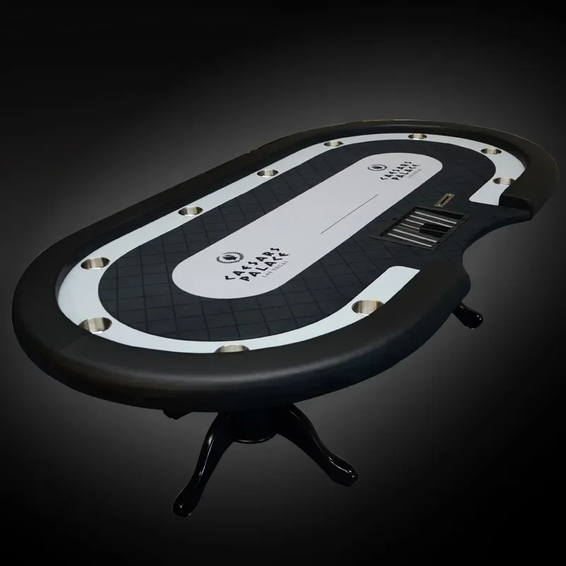 A  Modern Poker Table Club Dedicated High-End Poker Table Solid Wood Tiger Foot Table