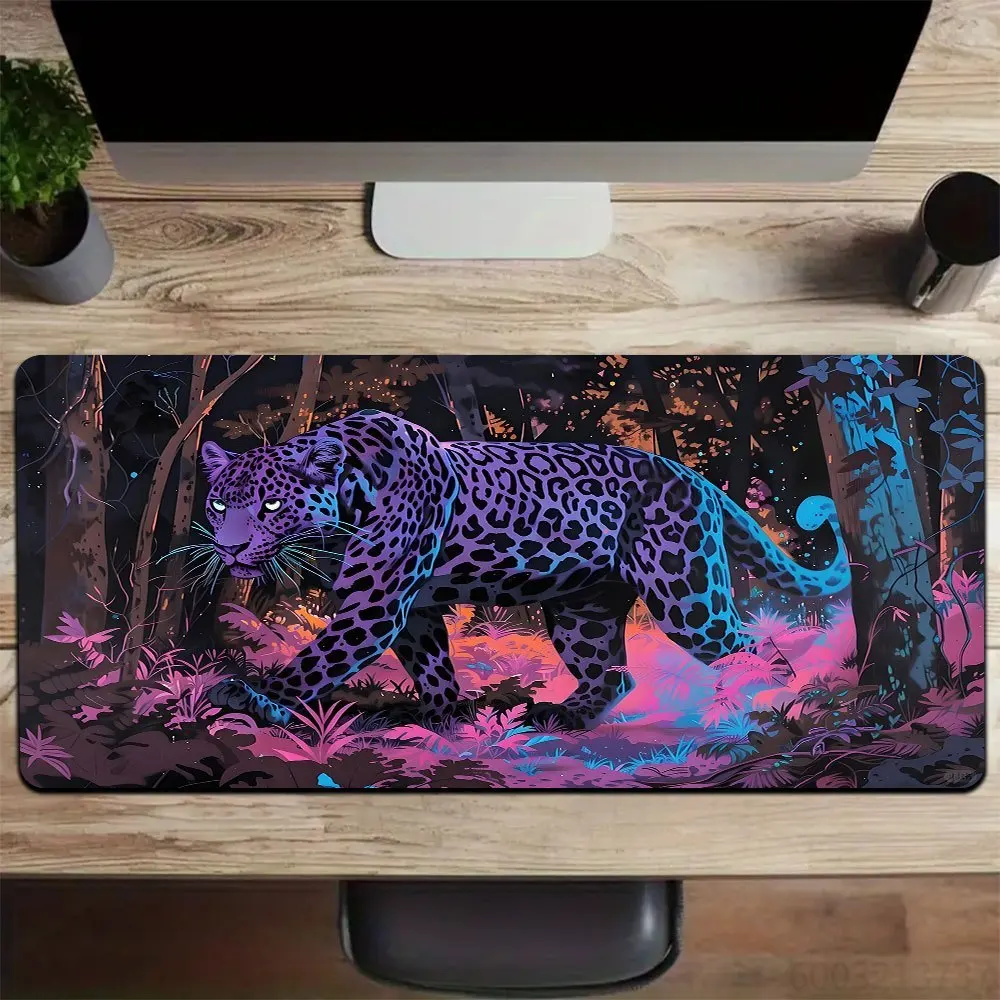 1pc Lion and leopard Pad computer mat desk Anti slip Desk Mat Gaming keyboard mat