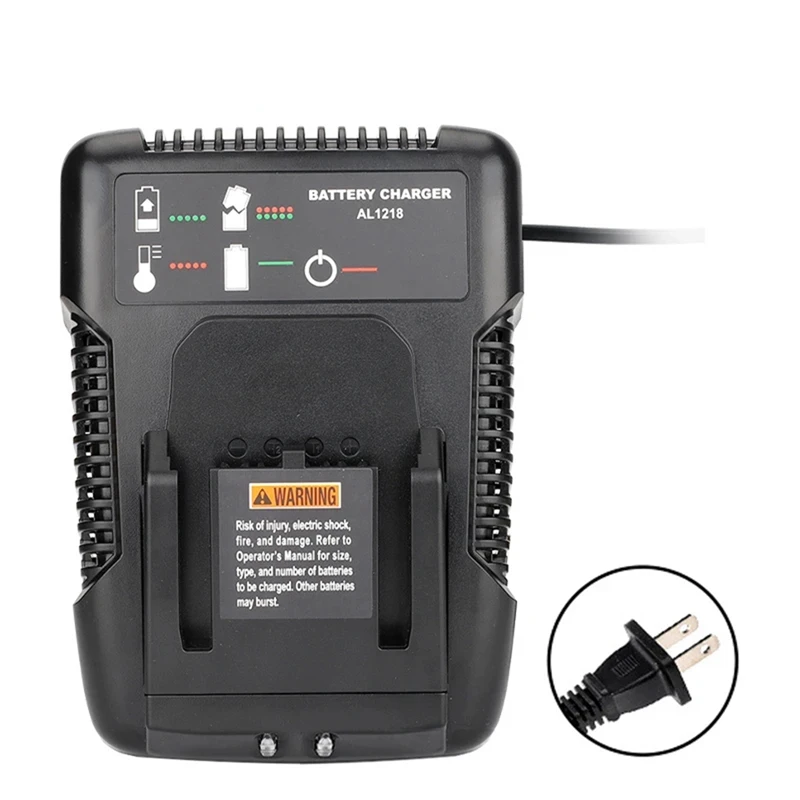 

Charger AL1218 For AEG 18V Lithium Battery L1815G L1820R L1820S L1825R L1830R L1840R Fast Charging 2A US Plug Easy Install