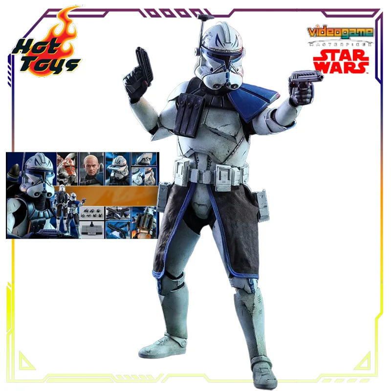 

HOT TOYS Original 1\6 Movable Doll TMS Series 18 Star Wars: Clone Wars Captain Rex Anime Action Figure Model Toys Gifts for Boys