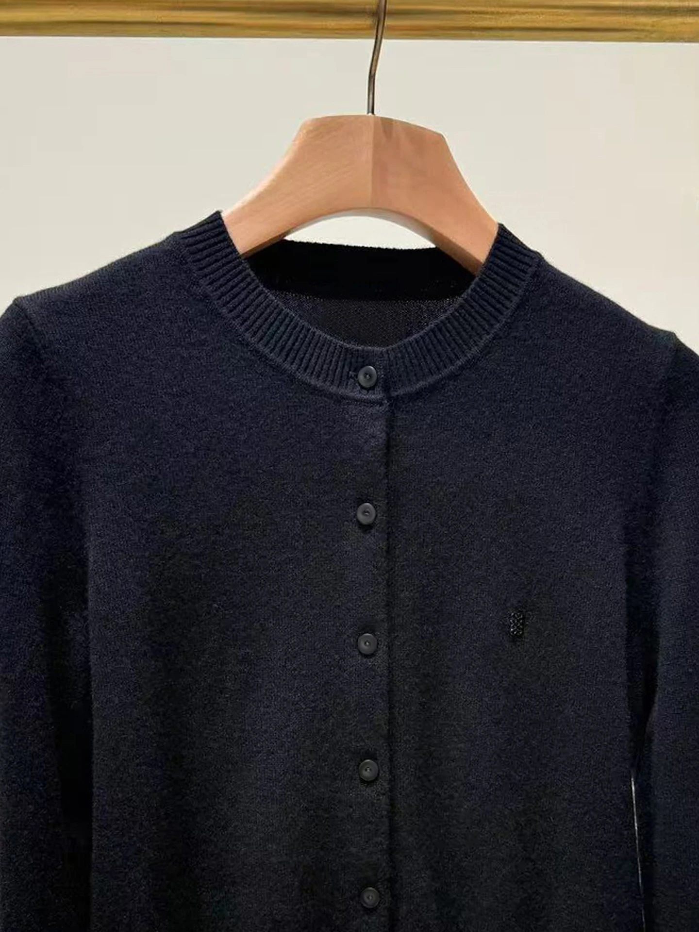 S Home South Oil Cardigã de malha feminino de alta qualidade Hepburn Sle Versátil longo Sve redondo Ne ort comprimento cor