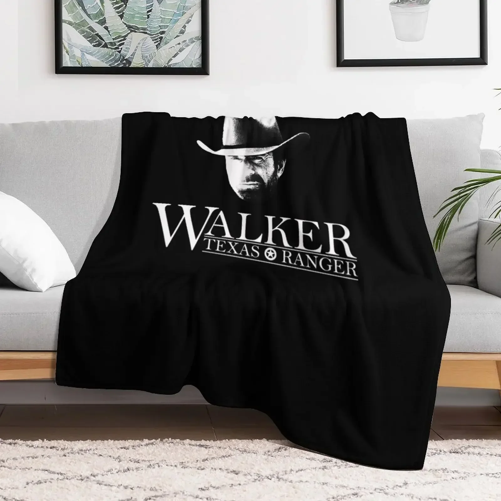 

Walker Texas Ranger (Chuck Norris) Head and Logo Essential - Copy Throw Blanket Shaggy Sofas Bed wednesday Blankets