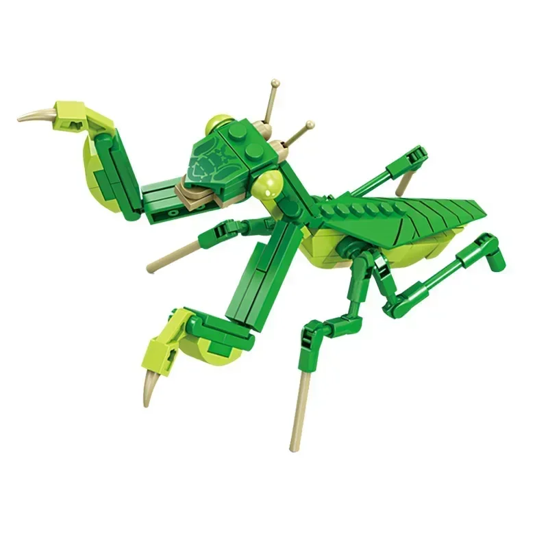 New Creative Insect Series Butterfly Building Block Beetle Mantis Biological Model Decoration Bricks Toy Gift For Kids Adult