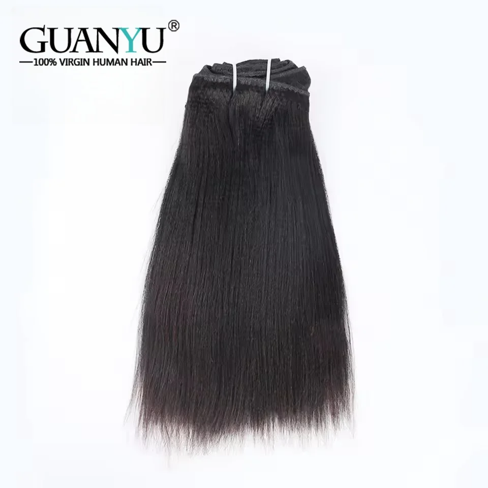

Clip in 100% Human Hair For Black Women Light Yaki Straight Lace Clip Ins Extensions 8 Pieces And 120g/Set Remy Brazilian Hair