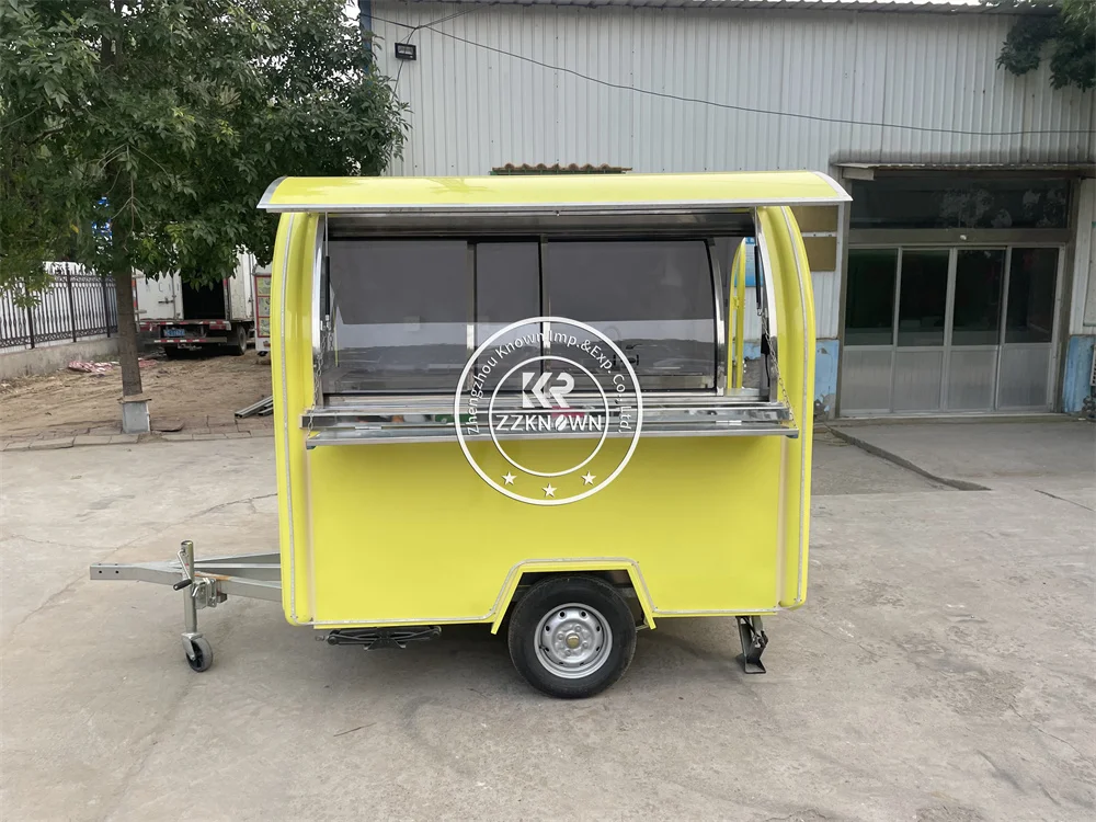 Camión de comida rápida, furgoneta, café, quiosco de aperitivos, tienda de cocina móvil, carrito de comida rápida, remolque de jugo de helado para perro caliente