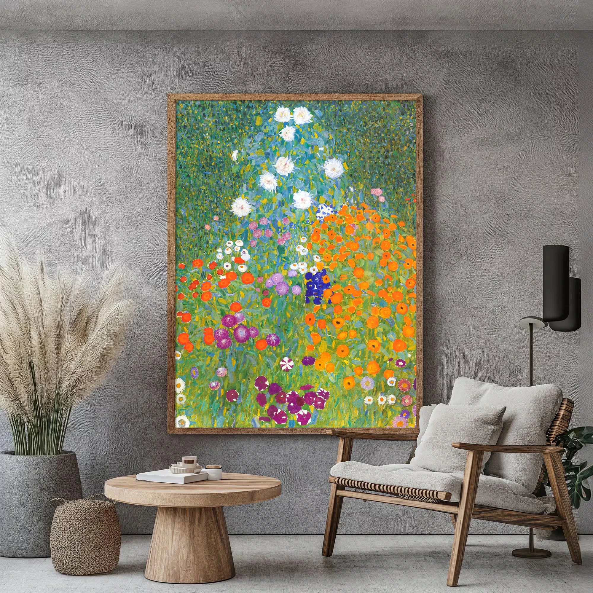 Gustav Klimt's Garden Poster: Vintage Floral Landscape Painting,Art Nouveau Style,Modern Art Print,Home Living Room Decoration