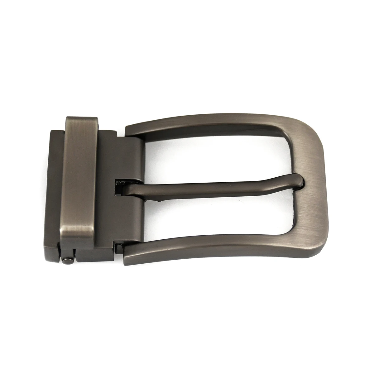 1pcs 35mm Metal Brushed Men Belt Buckle Clip Single Pin Half Buckle Leather Craft Belt Fit for 32-34mm Width Strap