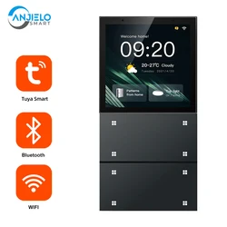 Pannello di controllo remoto intelligente Tuya Wifi Smart Switch Controller touch screen LCD da 4 pollici Assistente domestico Automazione Smartlife residenziale