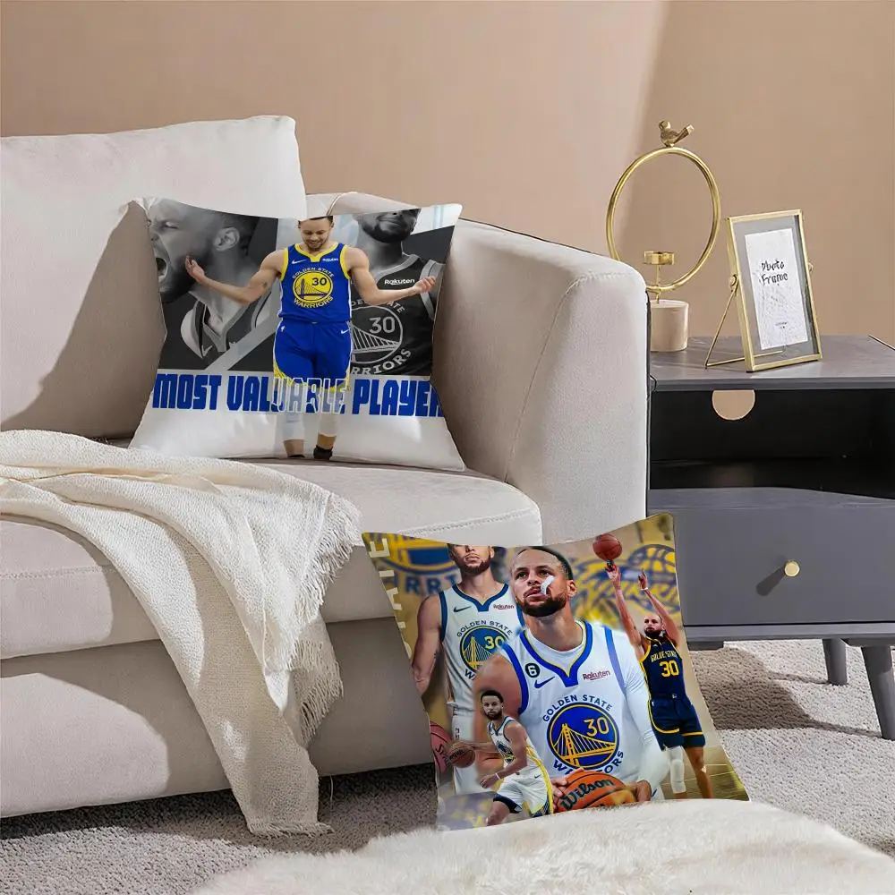 S-Stephen Curry brave Cushion Cover Linen Minimalist Cover Soft Decor for Sofa Home Room