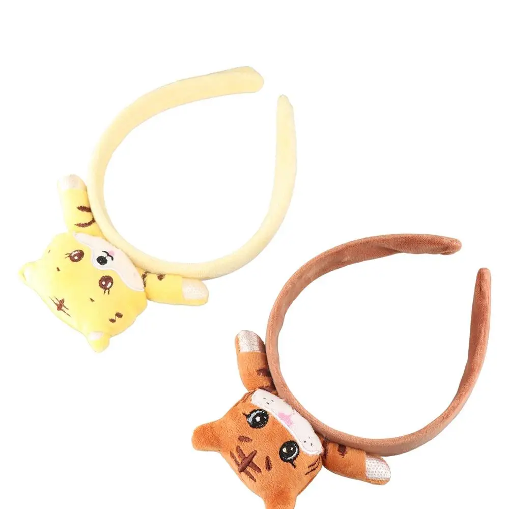 Hair Hoop Plush Hair Rope Scrunchies Elastic Hair Ties Cartoon Tiger Tiger Headbands Hair Bands Korean Style Tiger Hair Ropes