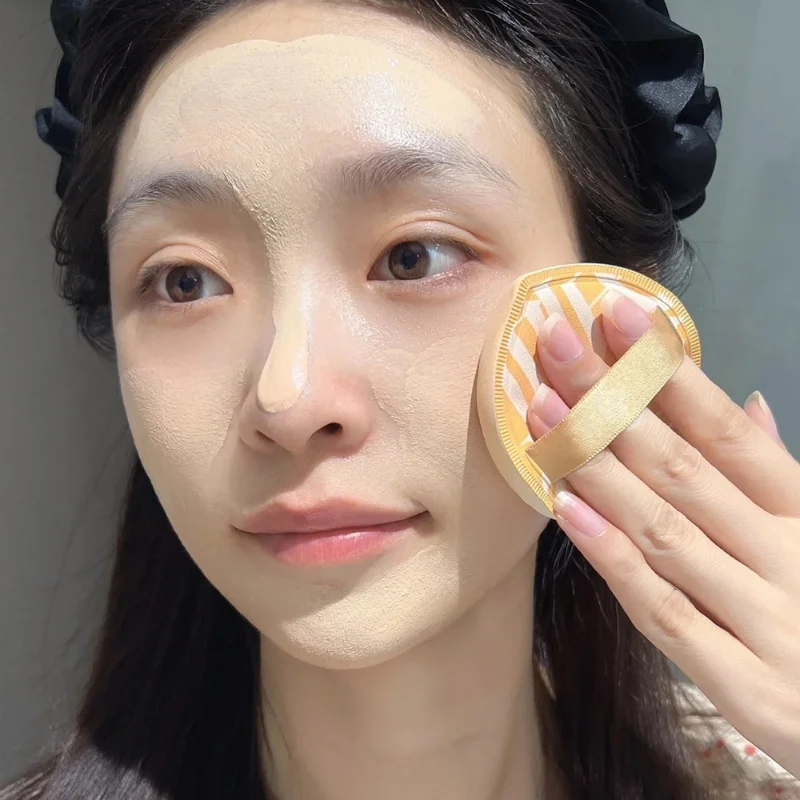 1-10 sbuffi per trucco morbidi super spessi, grandi sbuffi in polvere di velluto di cotone, spugne per fondotinta liquido, strumenti cosmetici