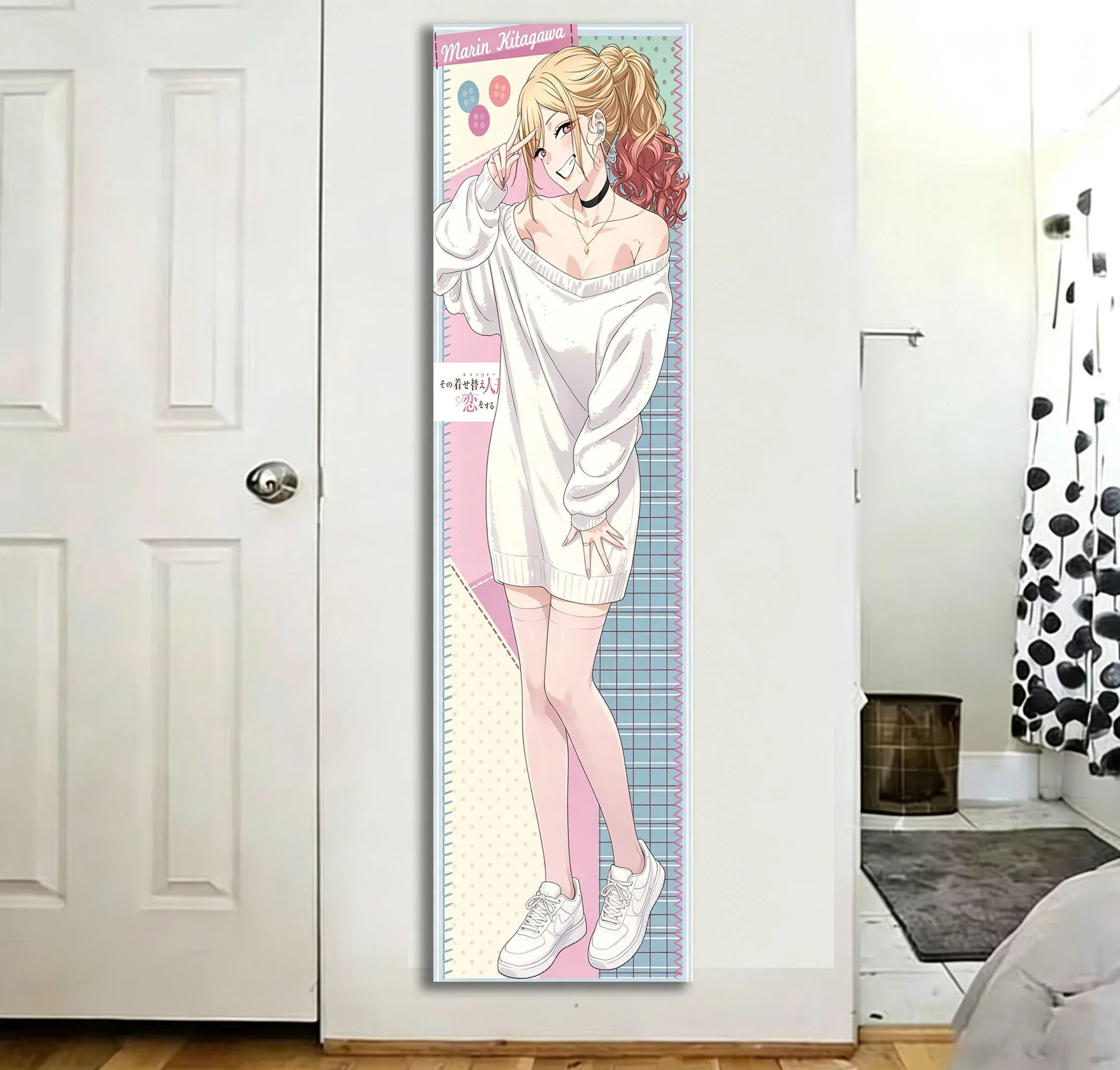 K-Kitagawa M-Marin My Dressed Up Darling Long Tapestry Suitable For Home Bedroom Dorm Wall Decoration Perfect Gift For Friend