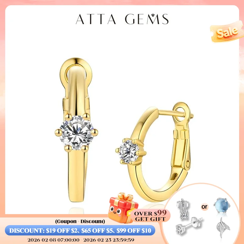 

ATTAGEMS Women’s Earring Test Passed Moissanite VVS1 D Color Round Cut 3.5MM Diamond 925 Sterling Silver Earrings Fine Jewelry