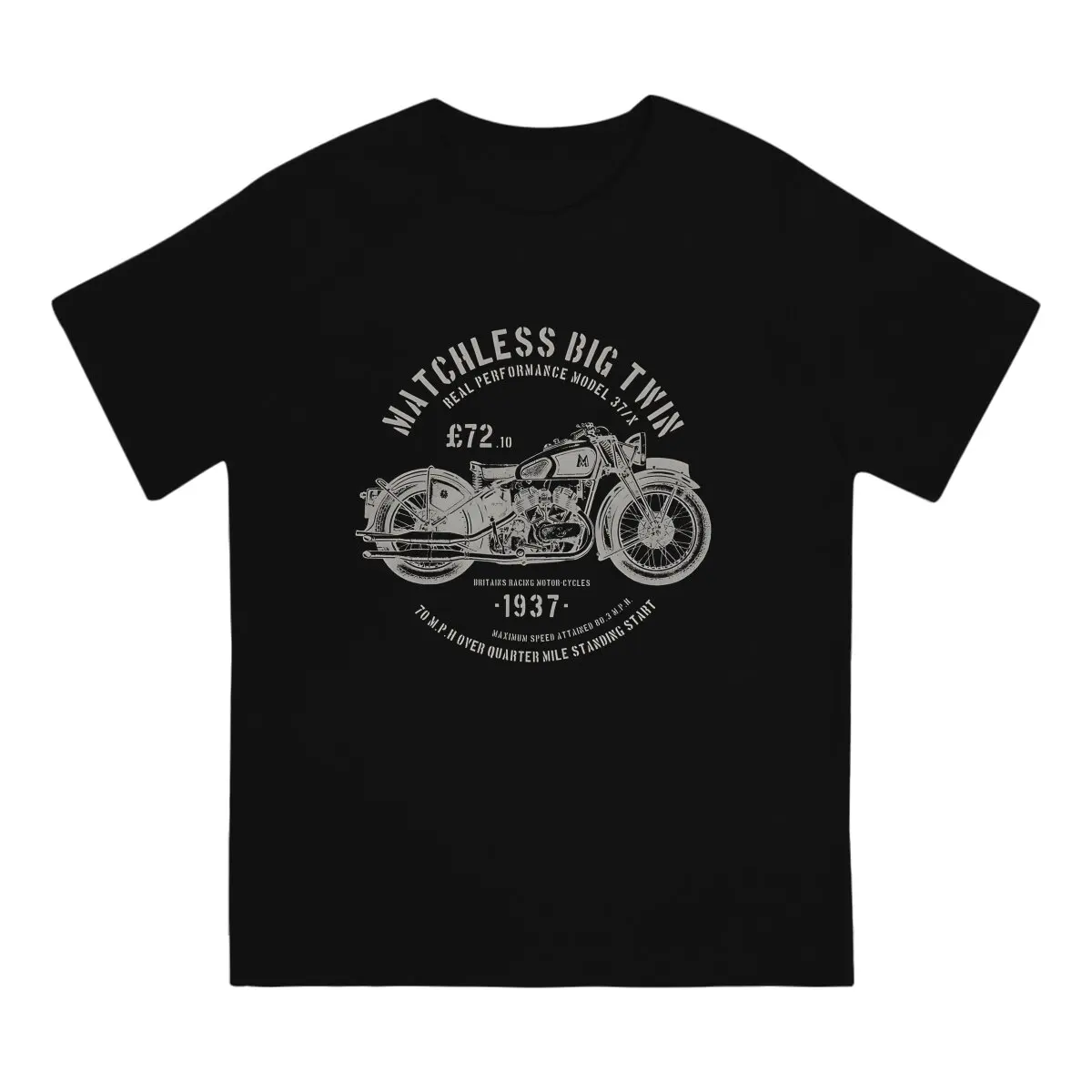 1937 Matchless Big Twin Model Man's TShirt Matchless Crewneck Tops 100% Cotton T Shirt Funny High Quality Gift Idea