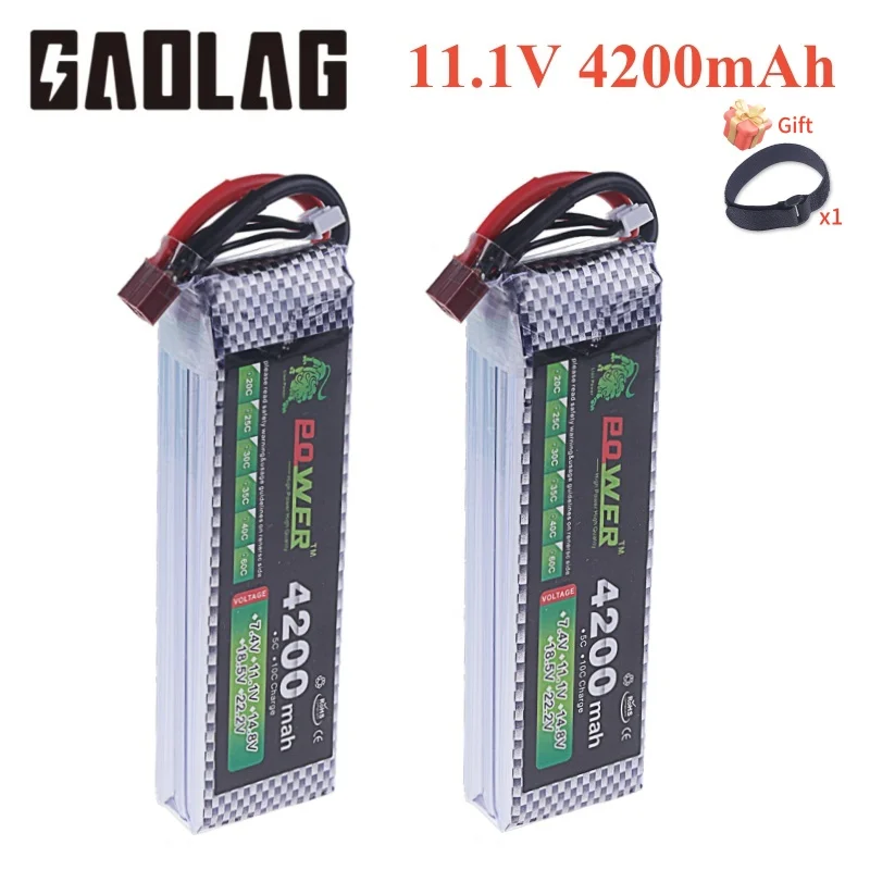 

3S 11.1V 4200mAh 40C RC LiPo Battery For RC Quadcopter Drone Airplane Helicopter Car Boat Model 11.1V LiPo 3S Toy Battery