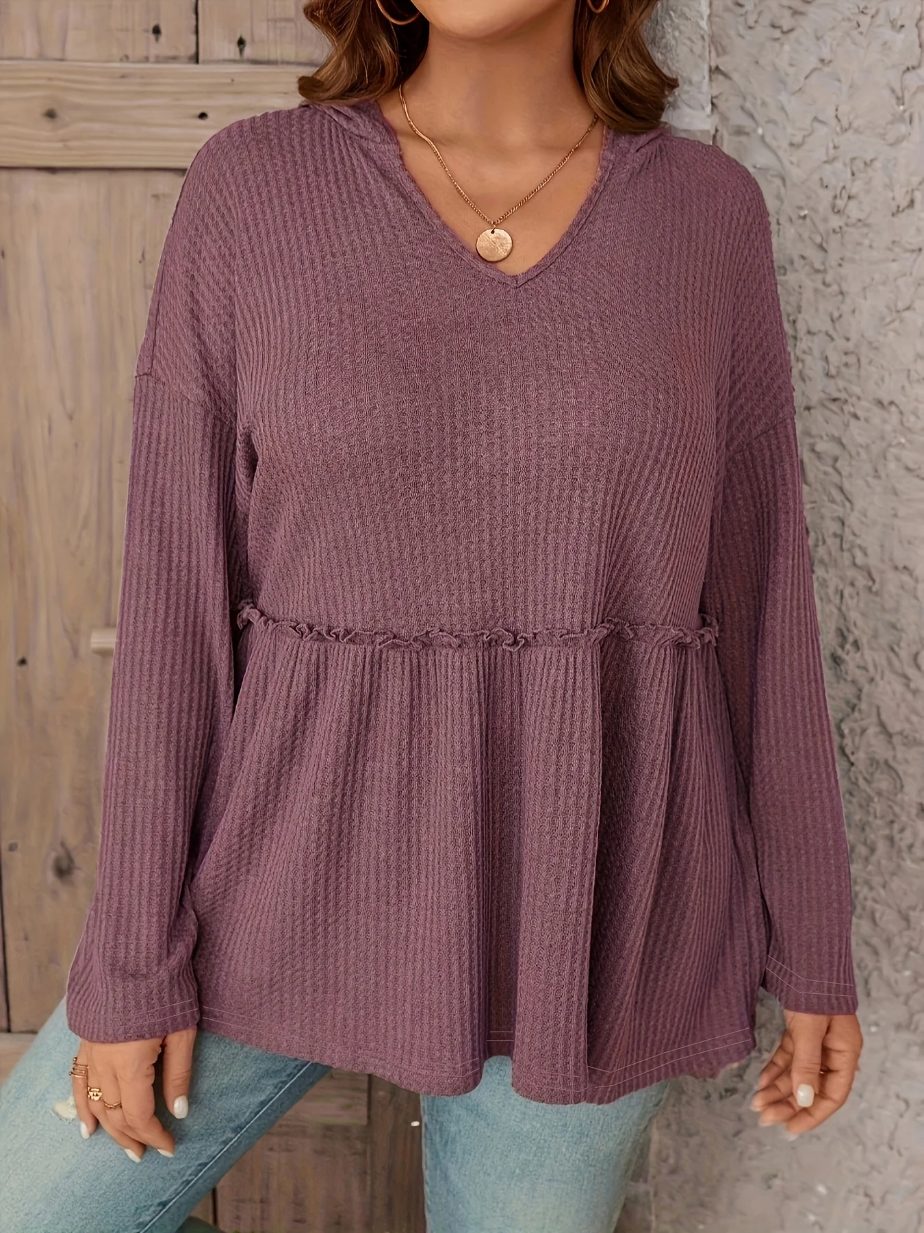 

Женская трикотажная футболка персикового цвета, свободного кроя, с круглым вырезом, коротким рукавом, для полных женщин.