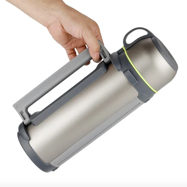 

Outdoor Pure Titanium Portable Double layer Thermos Pot 1.8L Travel Pot Tea Cup Titanium Vacuum Bottle