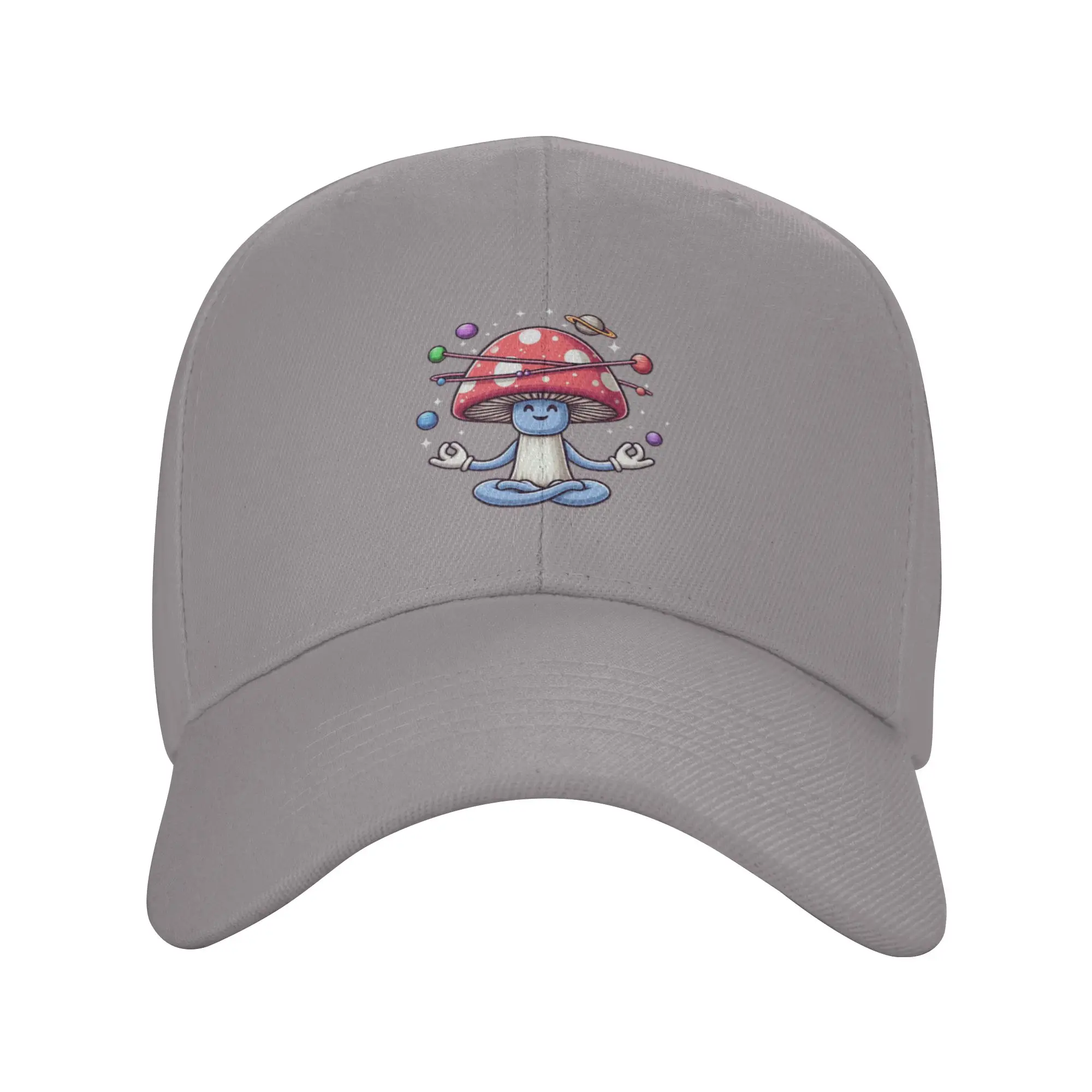 Hot Sale Magic Mushroom Buddha Baseball Cap  Sun Protection Summer Hat  Concert Summer Hat