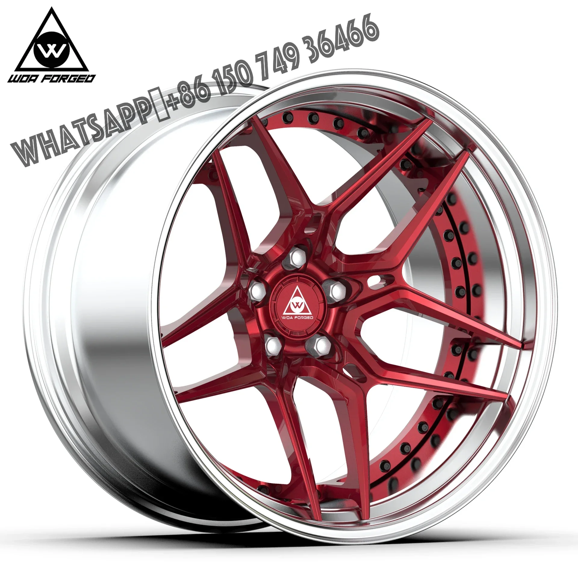 

New Customized Passenger Car Wheels Forged 2 Piece Wheels Lightweight Custom Design Aluminum Forged Alloy Rims 18 19 20 21 22 In