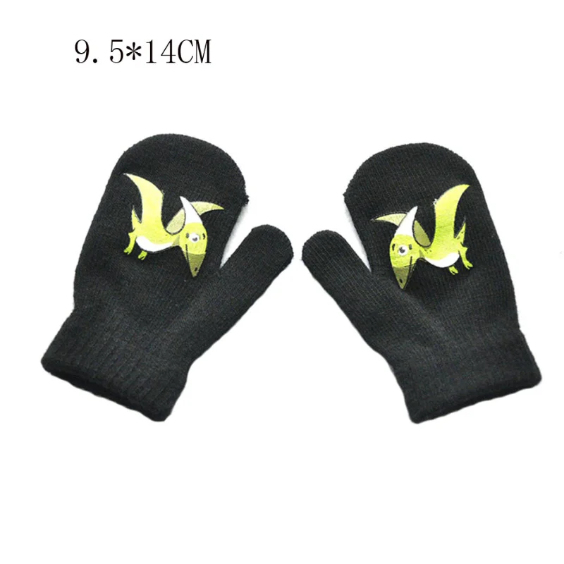 Infant Cartoon Mittens Children Toddler Kids Full Finger Mittens Children\'s Winter Warm Knitted Gloves