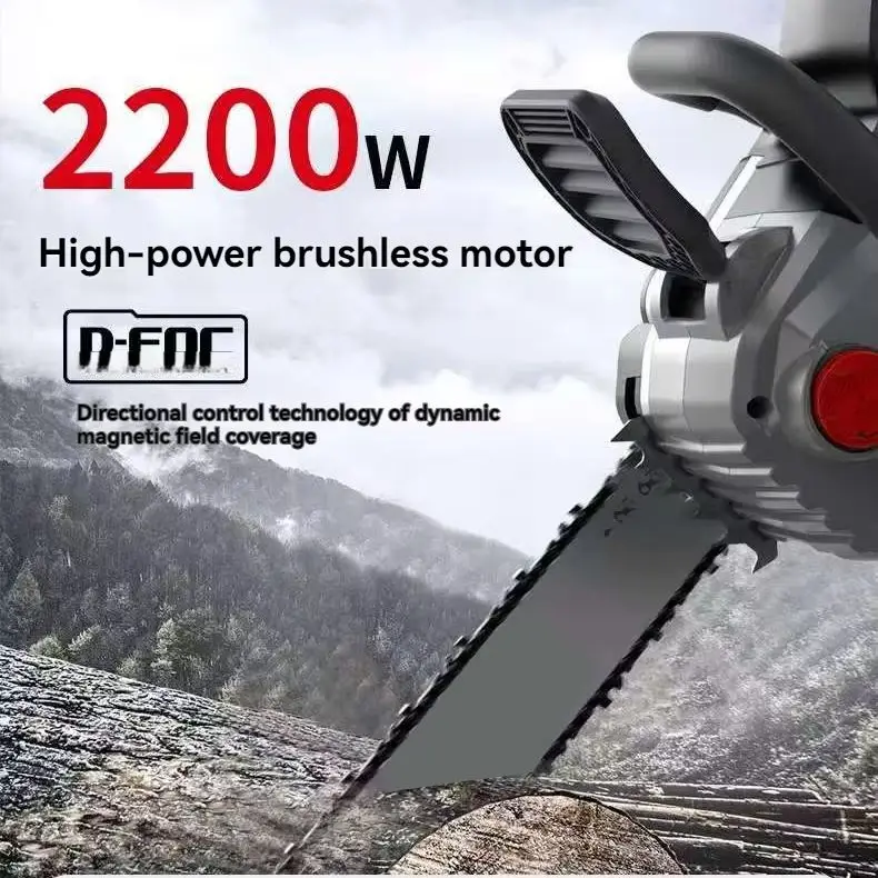 16 Inch 40V Electric Chain saw Lithium Battery Chain Saw Cutting Saw Wood Logging Garden Tool Handheld Logging Saw