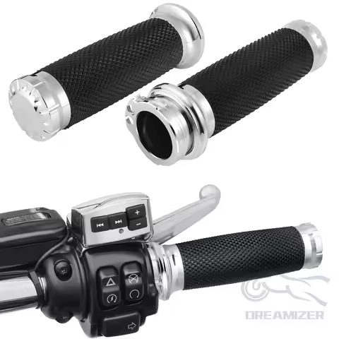 1" Handlebar Grips for 25mm Handle Bars Universal Fit for Harley Touring Dyna Softail Sportster 883 1200